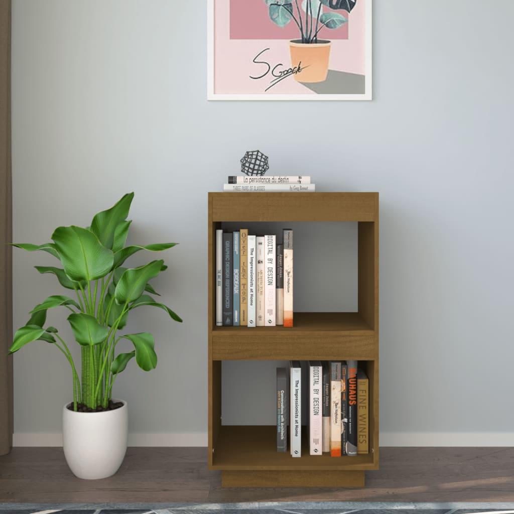 Book Cabinet Honey Brown 40x35x71 cm Solid Pinewood
