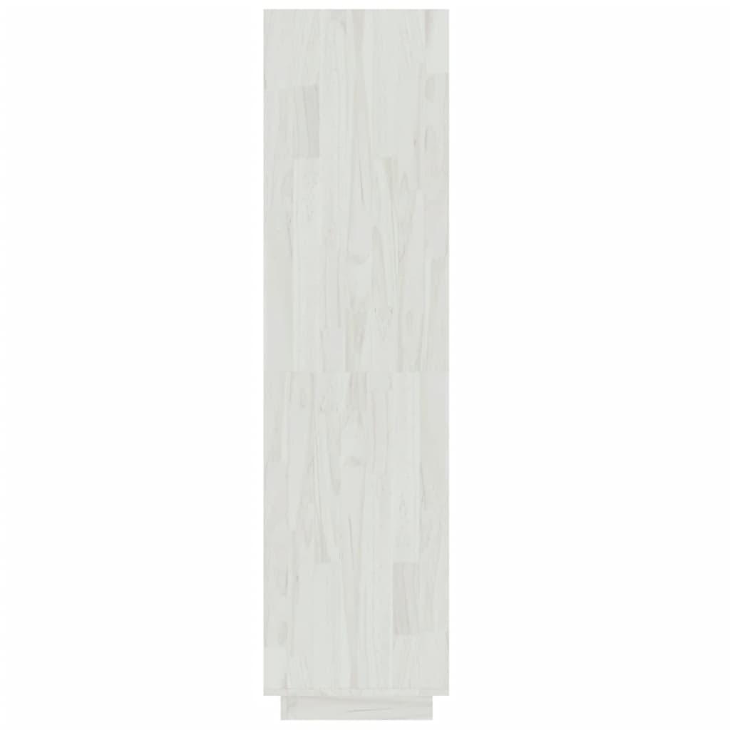 Book Cabinet/Room Divider White 60x35x135 cm Solid Pinewood