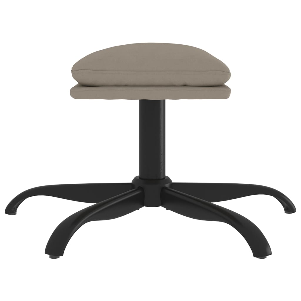 Footstool Light Grey 60x60x36 cm Velvet