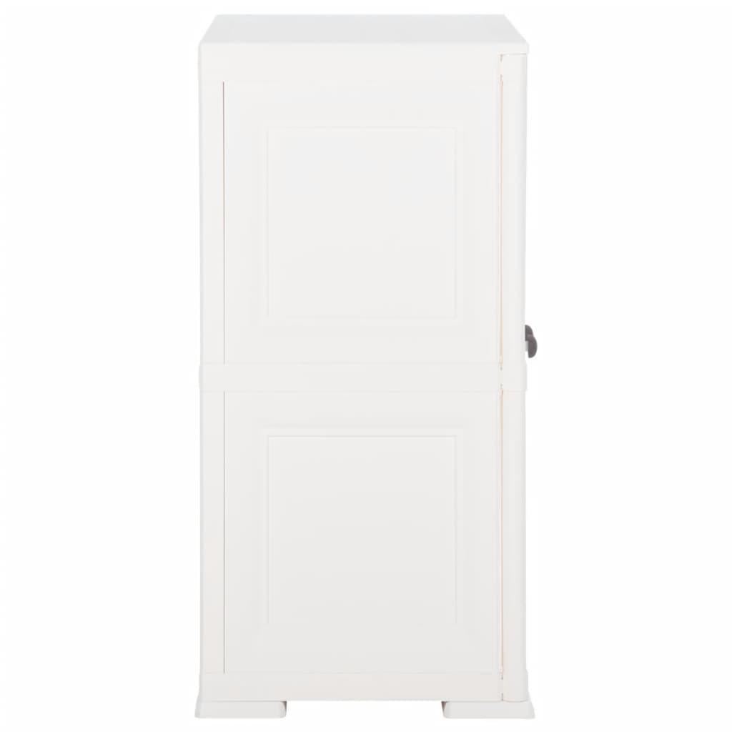 Plastic Cabinet 79x43x85.5 cm Wood Design Angora White