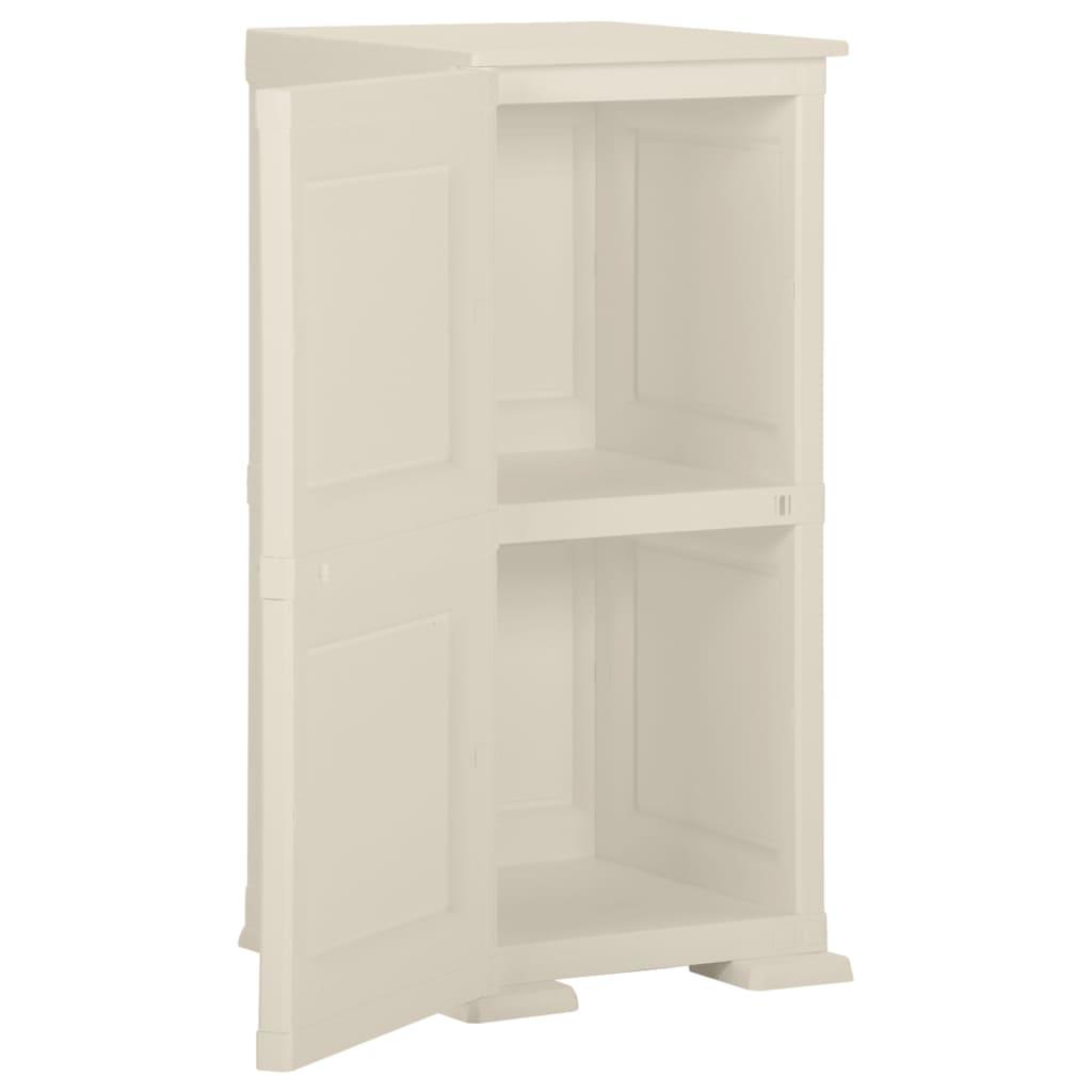 Plastic Cabinet 40x43x85.5 cm Wood Design Cream