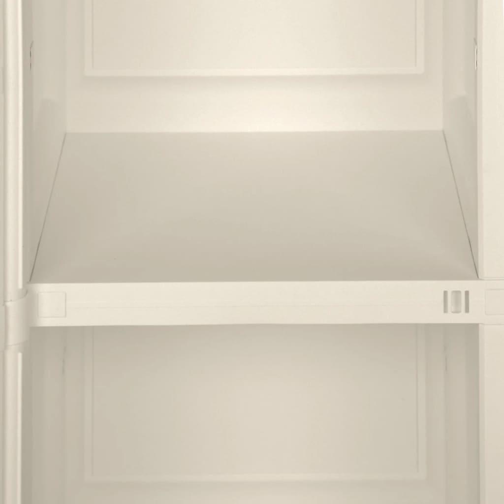 Plastic Cabinet 40x43x85.5 cm Wood Design Cream
