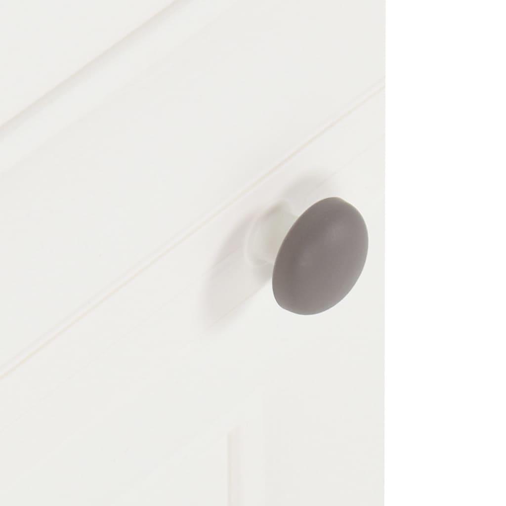 Plastic Cabinet 40x43x85.5 cm Wood Design White