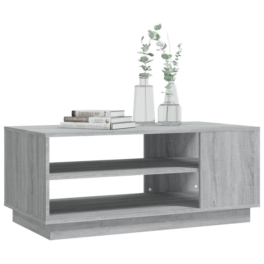 Coffee Table Grey Sonoma 102x55x43 cm Engineered Wood