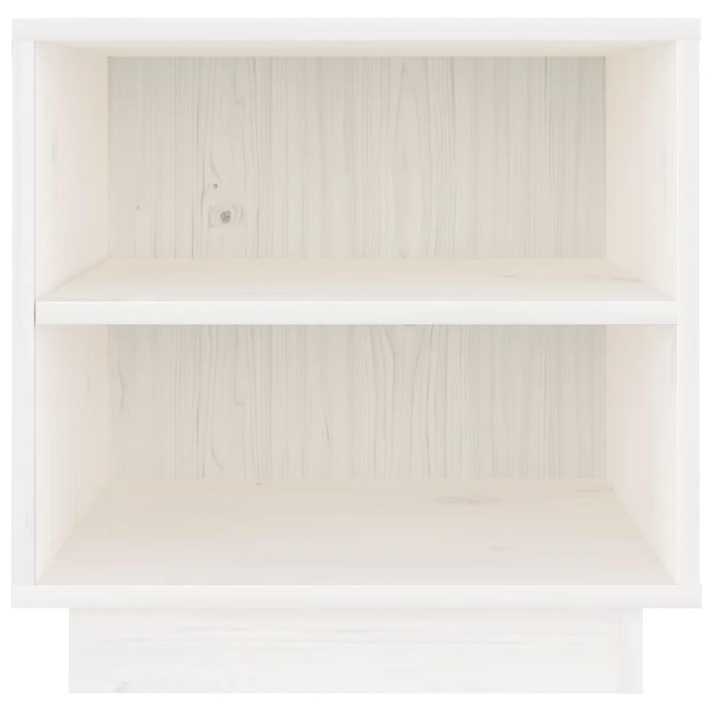 Bedside Cabinets 2 pcs White 40x34x40 cm Solid Wood Pine