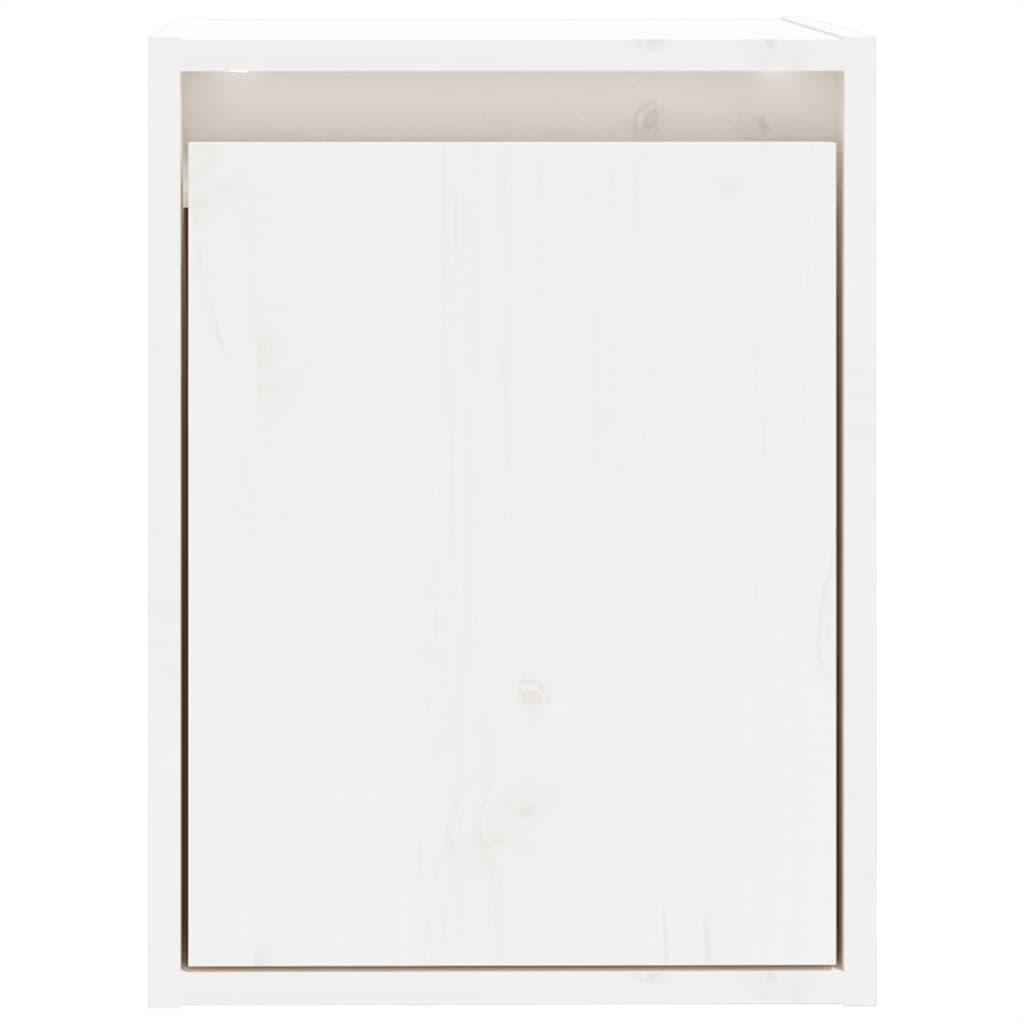 Wall Cabinets 2pcs White 30x30x40 cm Solid Wood Pine