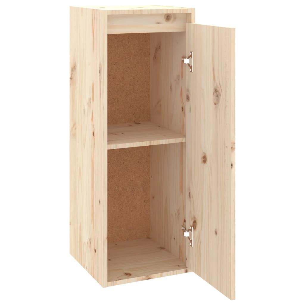 Wall Cabinet 30x30x80 cm Solid Wood Pine