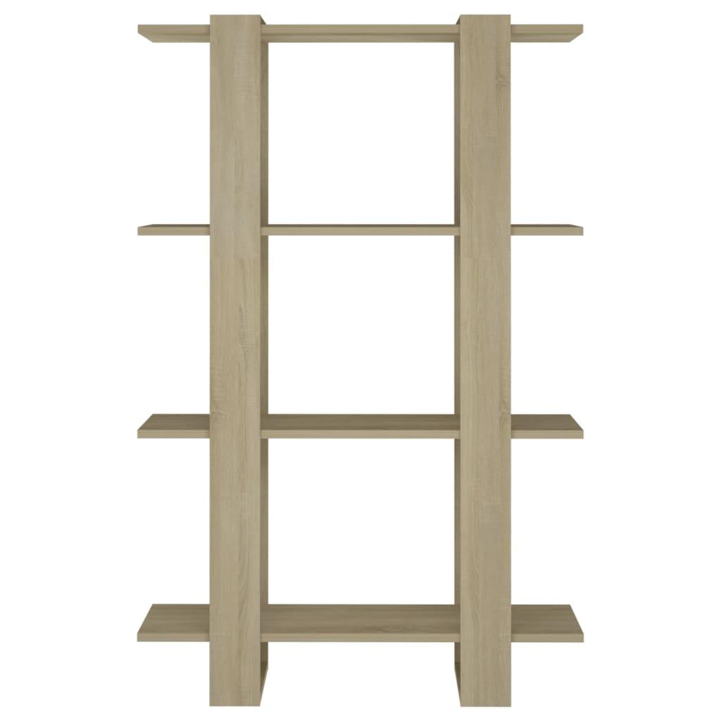 Book Cabinet/Room Divider Sonoma Oak 80x30x123.5 cm