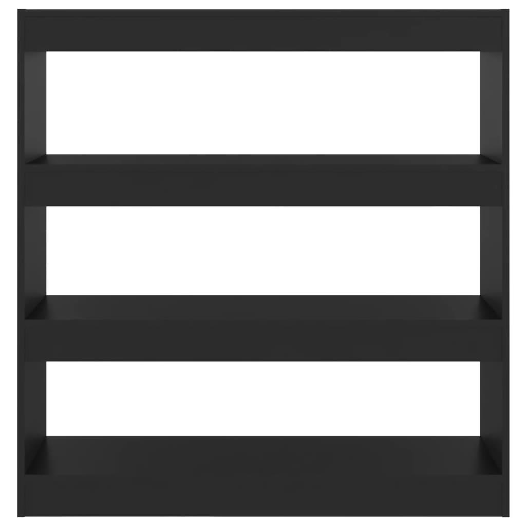 Book Cabinet/Room Divider Black 100x30x103 cm