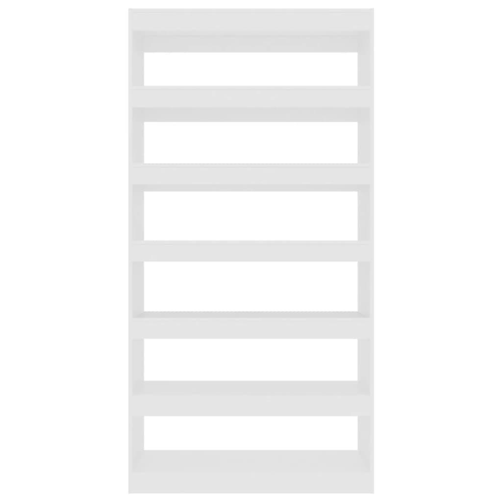 Book Cabinet/Room Divider White 100x30x198 cm Engineered wood