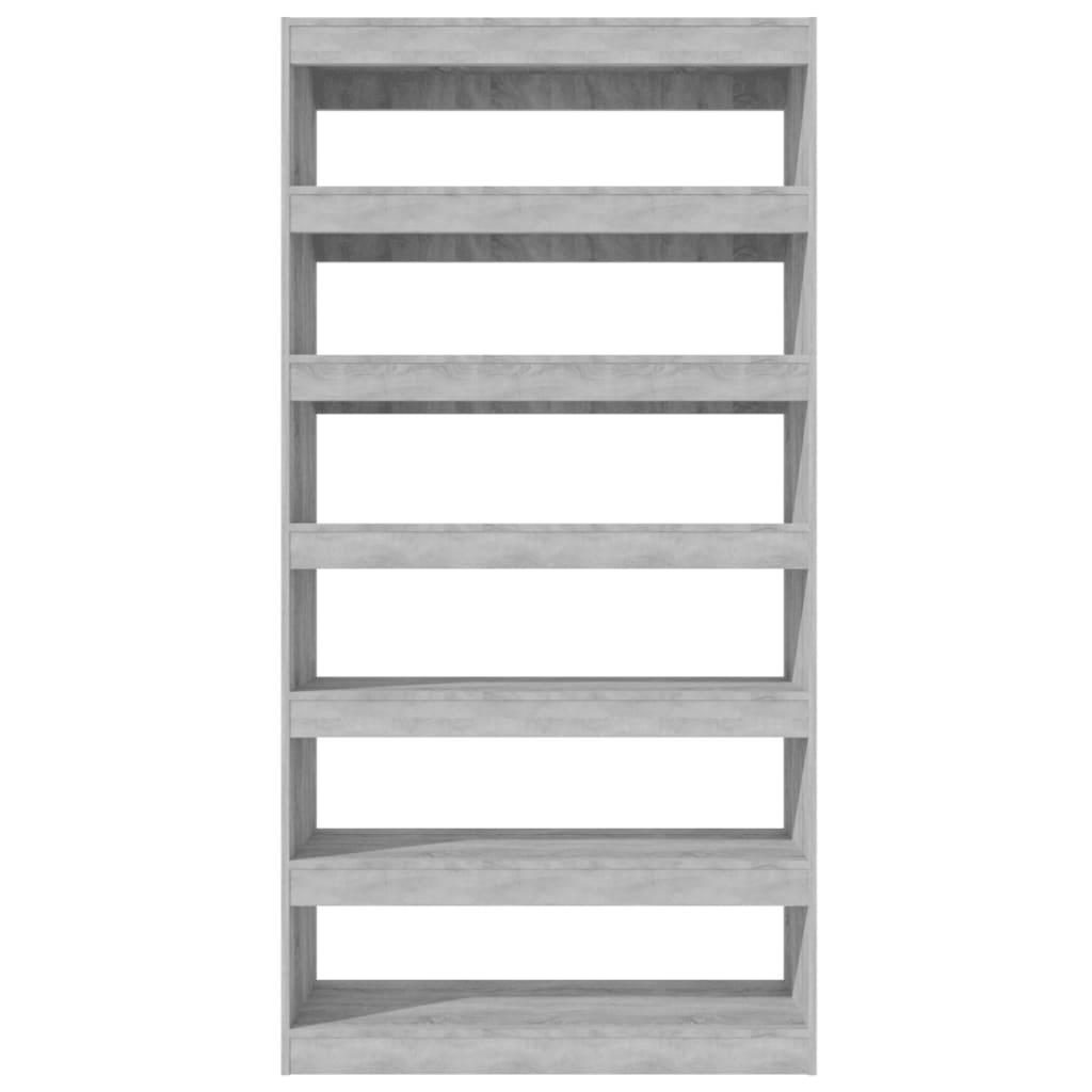 Book Cabinet/Room Divider Grey Sonoma 100x30x198 cm Engineered wood