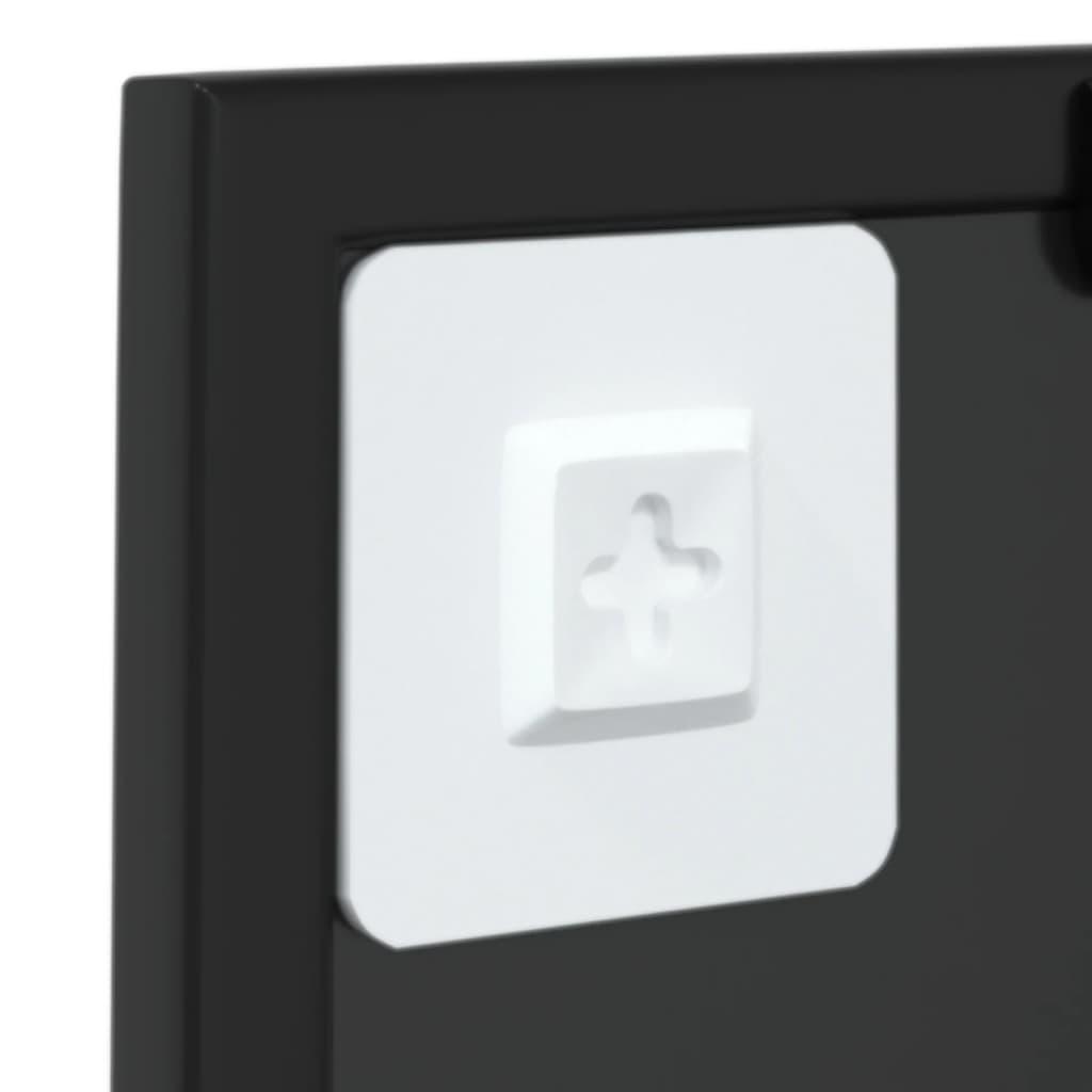 Wall Mirror Black 40x40 cm Metal