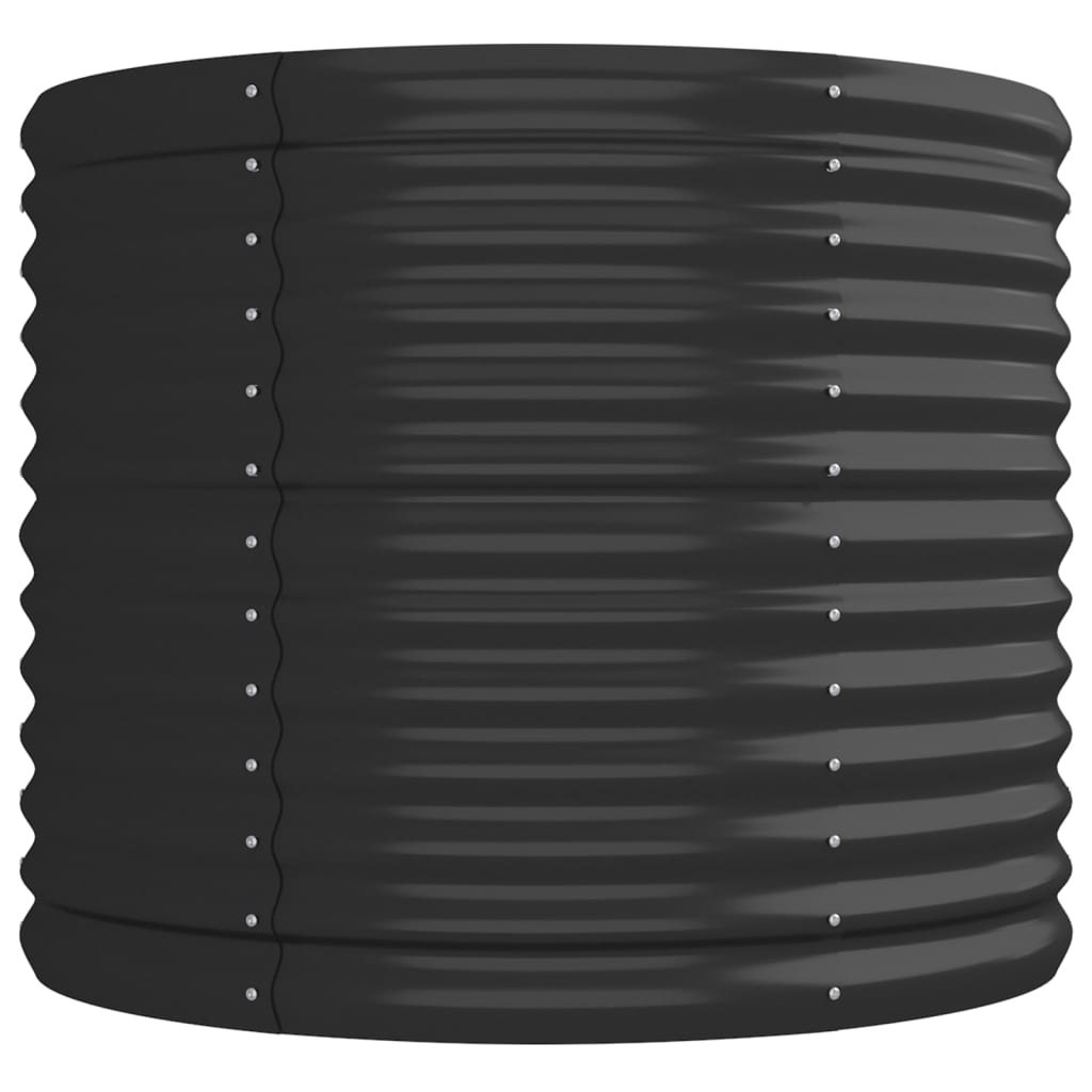 Garden Raised Bed Galvanised Steel 224x80x68 cm Anthracite