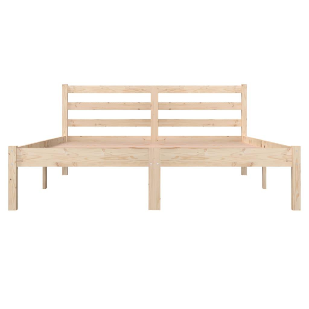 Bed Frame Solid Wood Pine 135x190 cm 4FT6 Double
