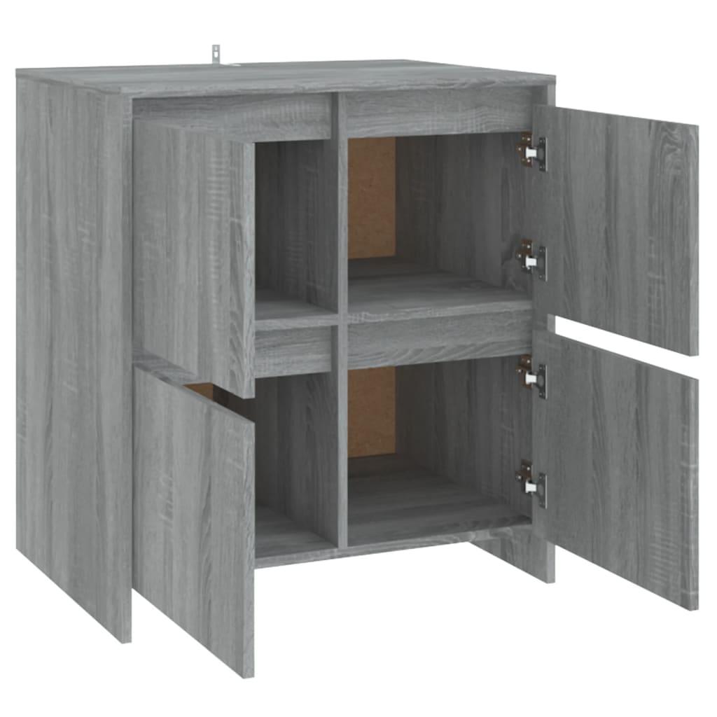Sideboards 2 pcs Grey Sonoma 70x41x75 cm Engineered Wood