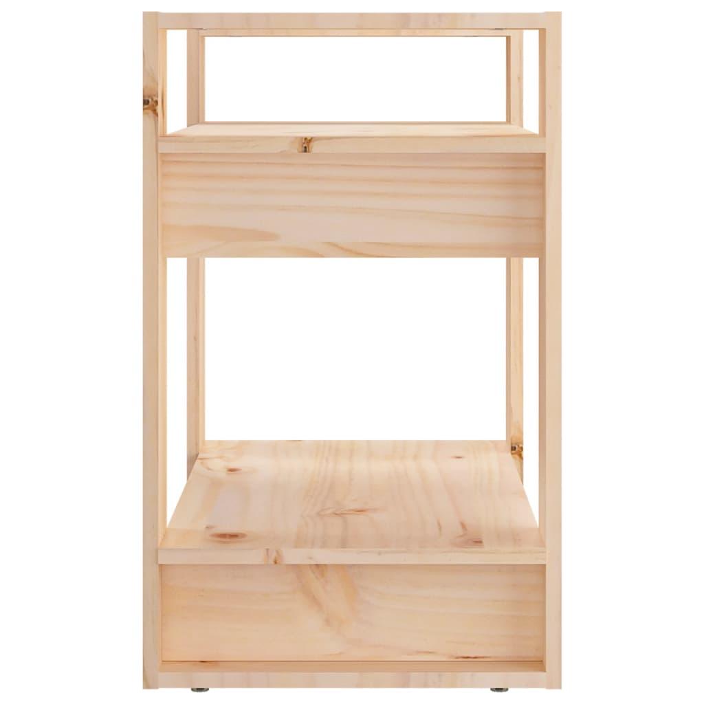 Book Cabinet/Room Divider 60x35x57 cm Solid Wood Pine