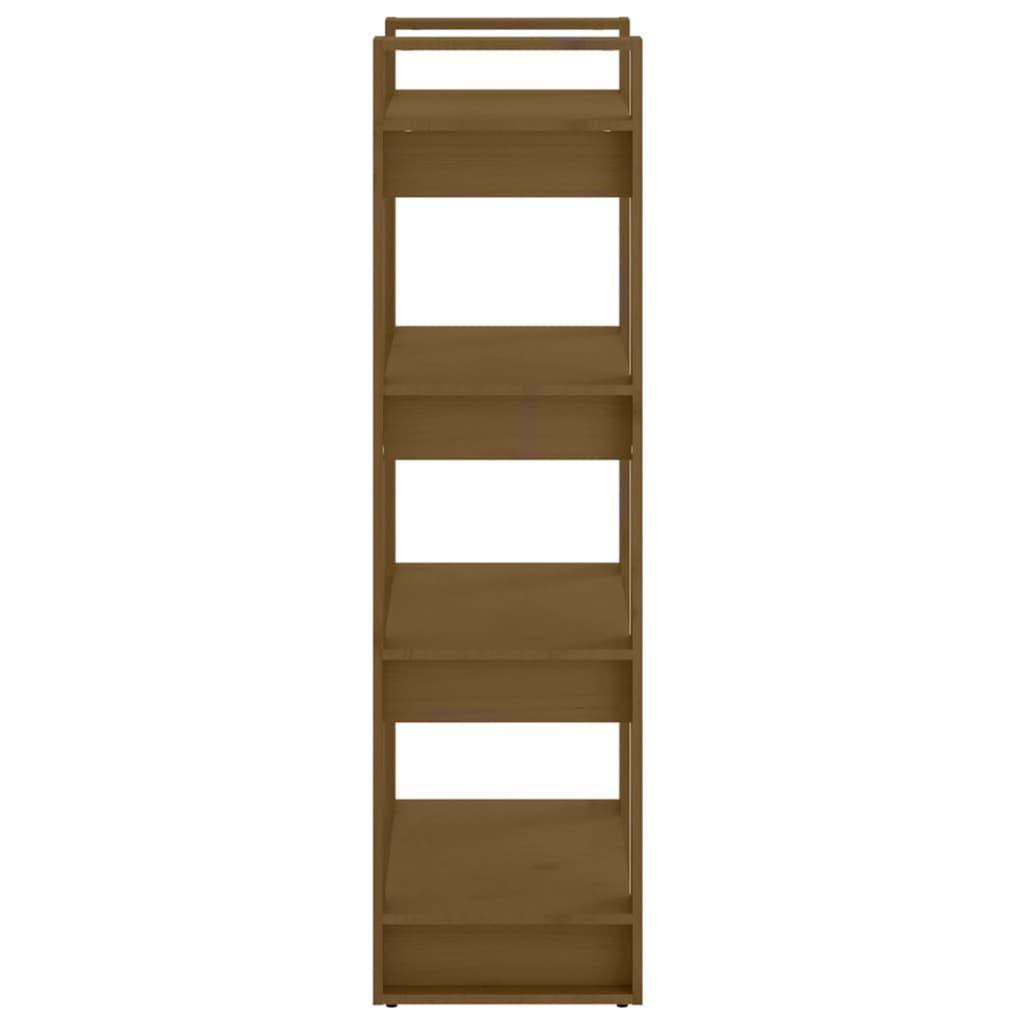 Book Cabinet/Room Divider Honey Brown 60x35x125 cm Solid Wood