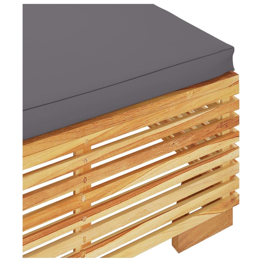 2 Piece Garden Lounge Set Solid Wood Teak