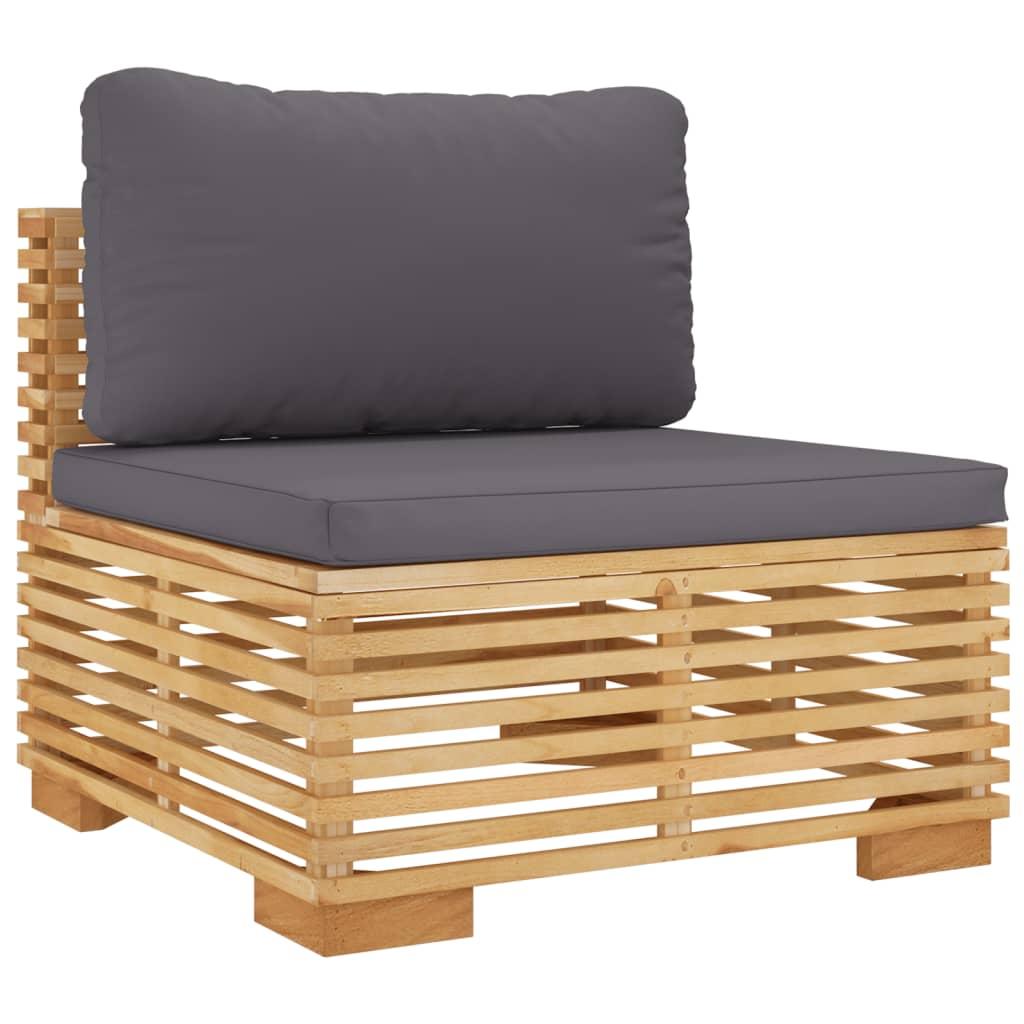 8 Piece Garden Lounge Set with Cushions Solid Teak Wood
