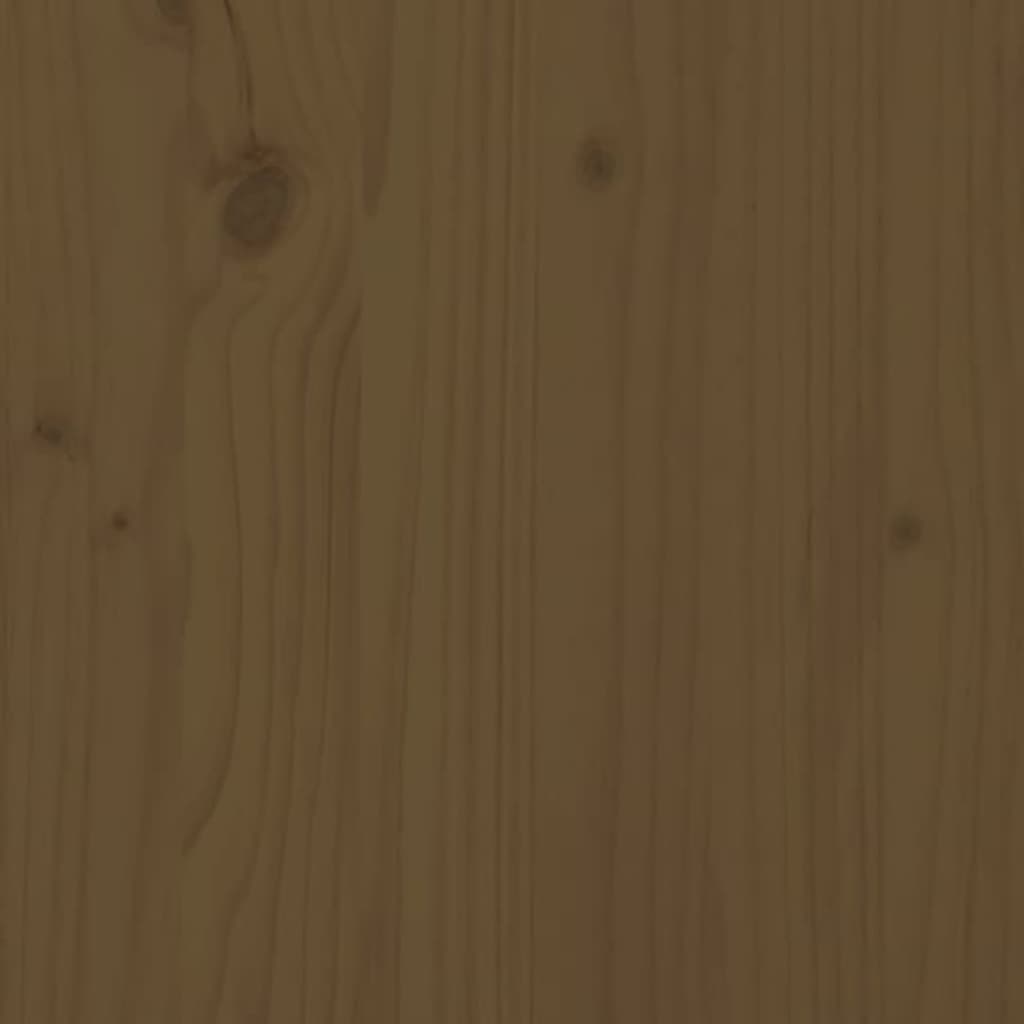Shoe Bench Honey Brown 110x38x45.5 cm Solid Wood Pine