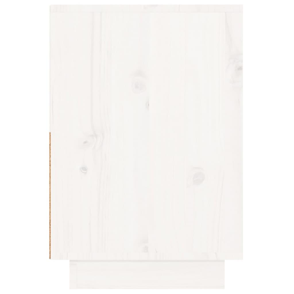 Bedside Cabinets 2 pcs White 60x34x51 cm Solid Wood Pine