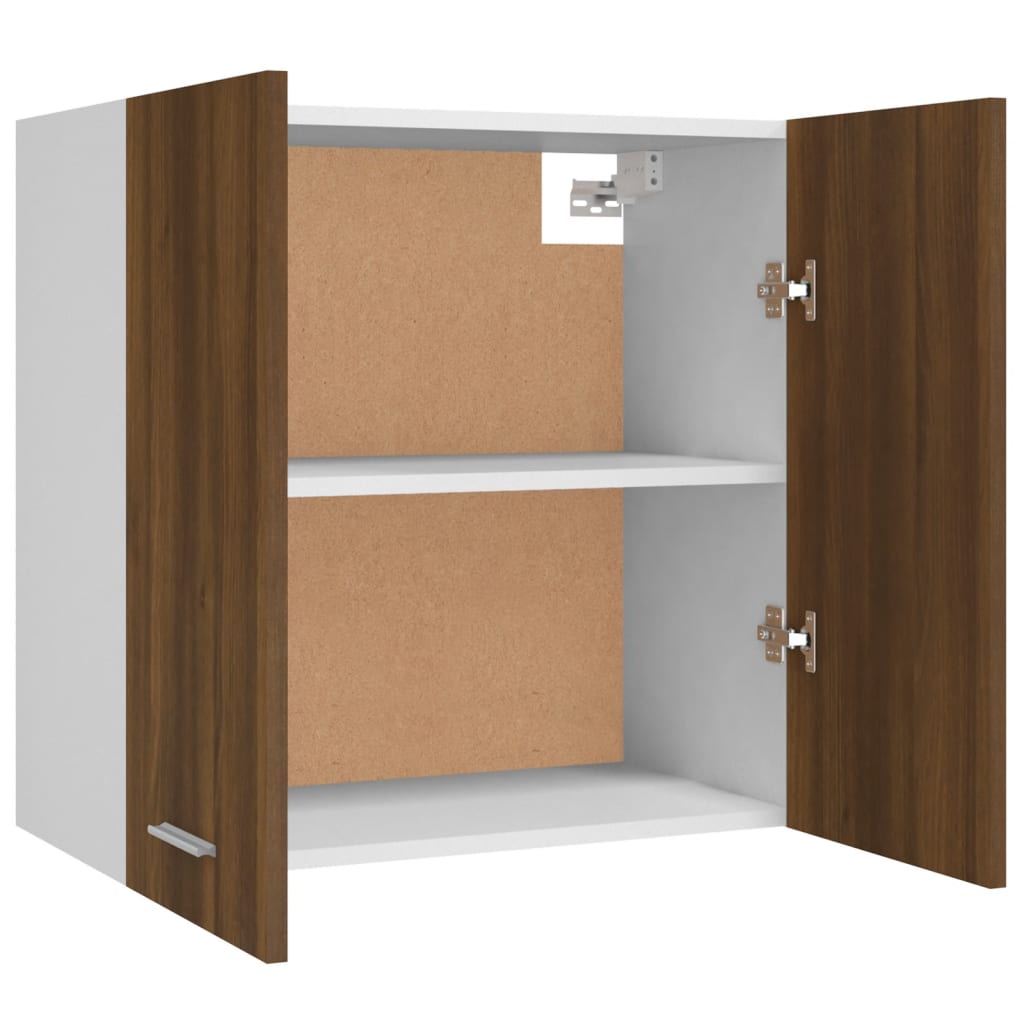 Hanging Cabinet Brown Oak 60x31x60 cm Engineered Wood
