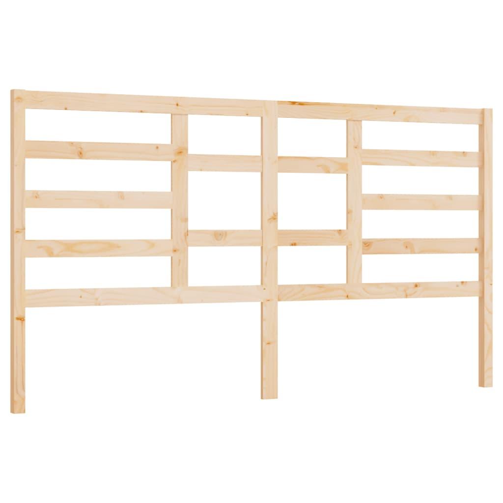 Bed Headboard 186 cm Solid Wood Pine