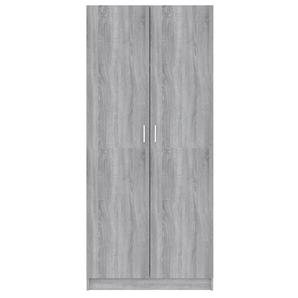 Wardrobe Grey Sonoma 80x52x180 cm Engineered Wood
