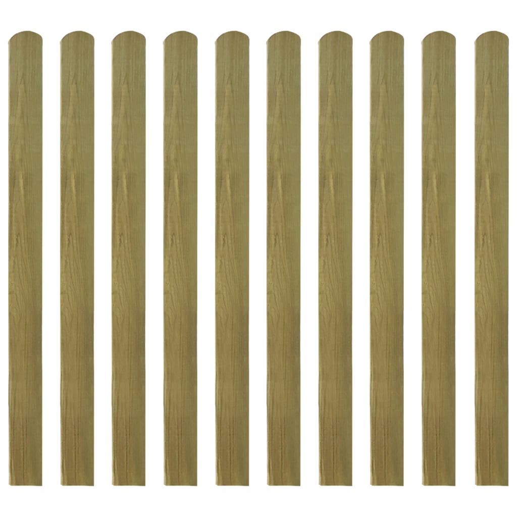 20 pcs Impregnated Fence Slats Wood 120 cm