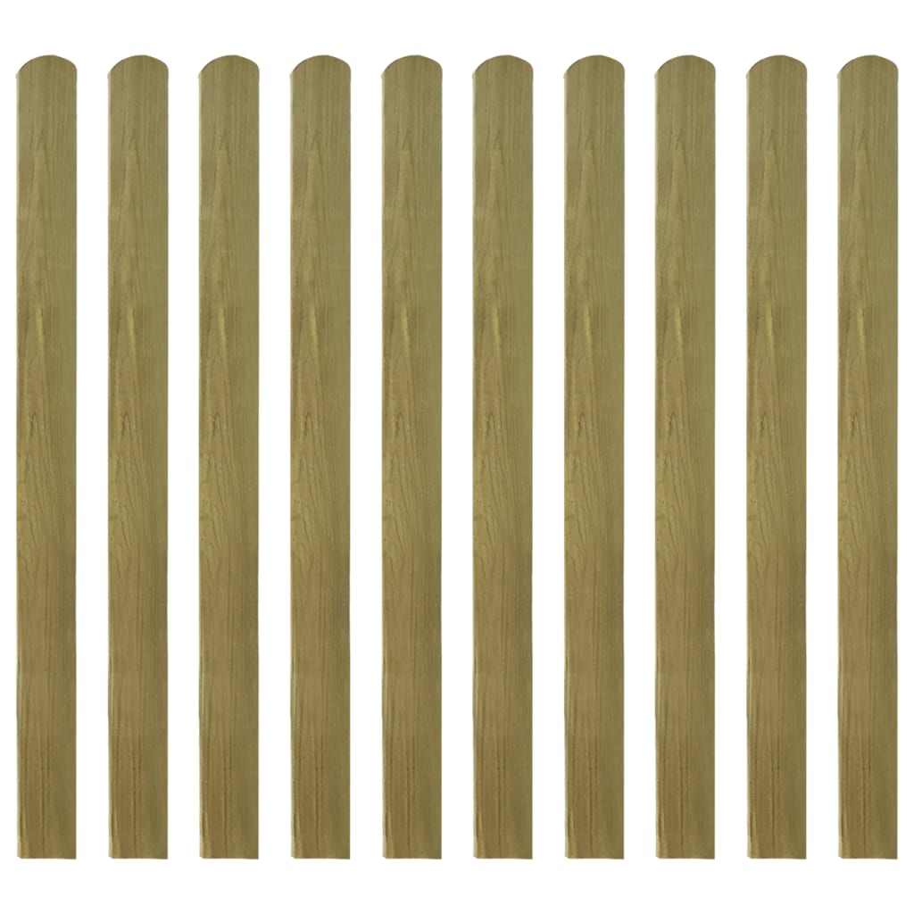 30 pcs Impregnated Fence Slats Wood 120 cm