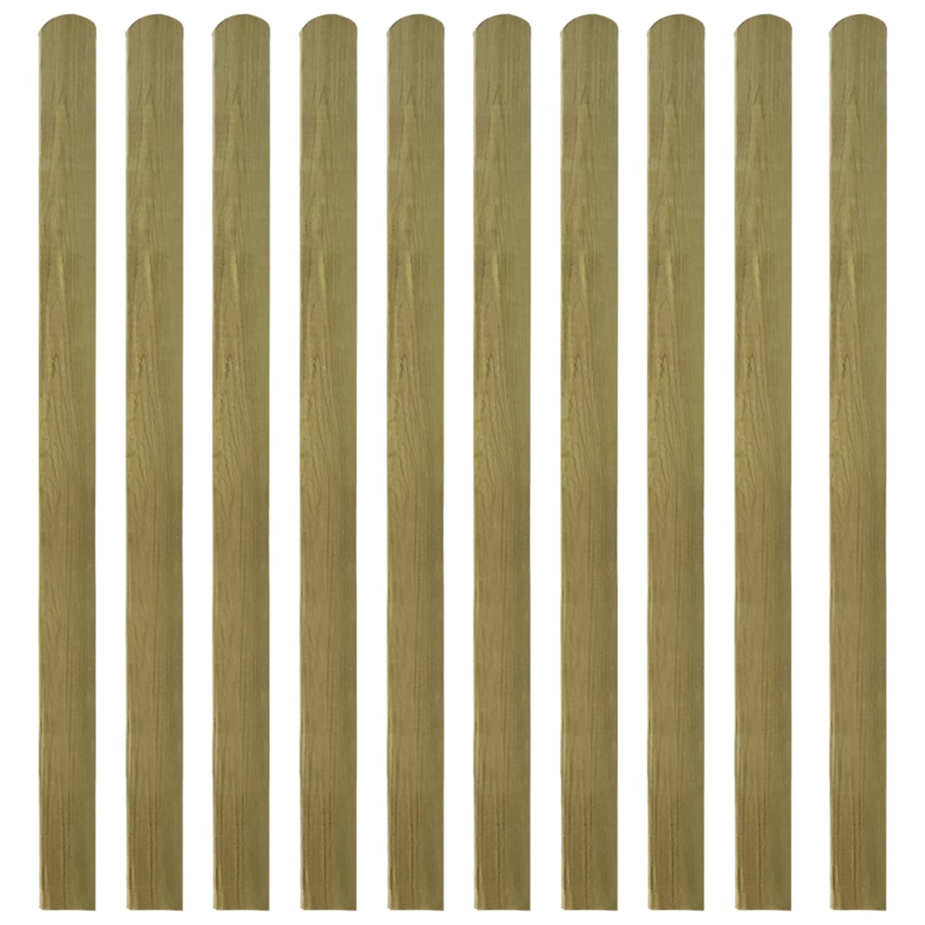 20 pcs Impregnated Fence Slats Wood 140 cm