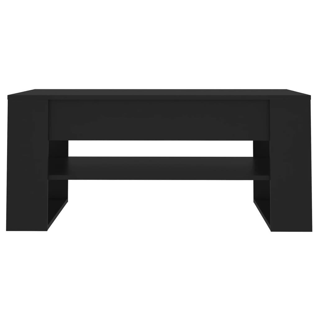 Coffee Table Black 102x55x45 cm Engineered Wood