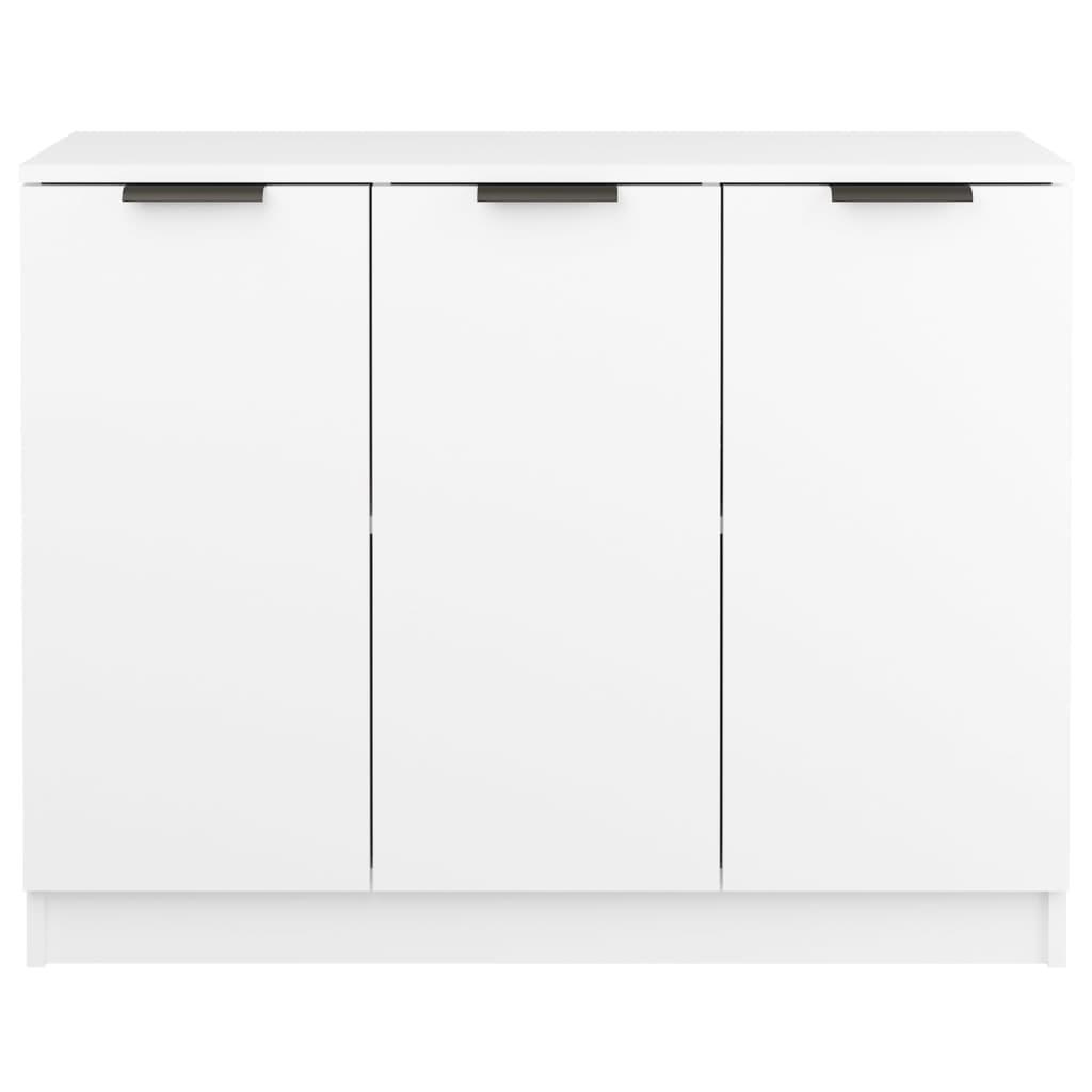Sideboard White 90.5x30x70 cm Engineered Wood