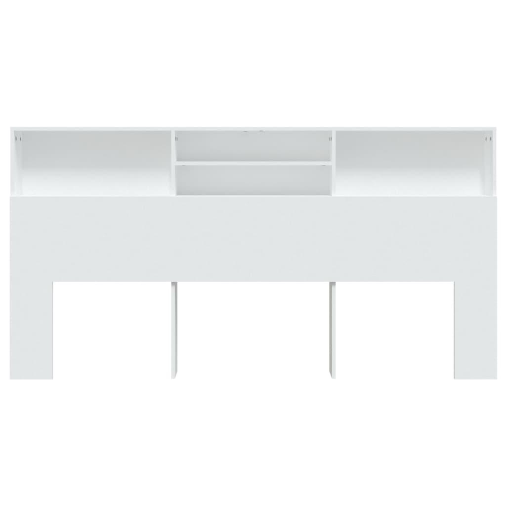 Headboard Cabinet White 200 cm
