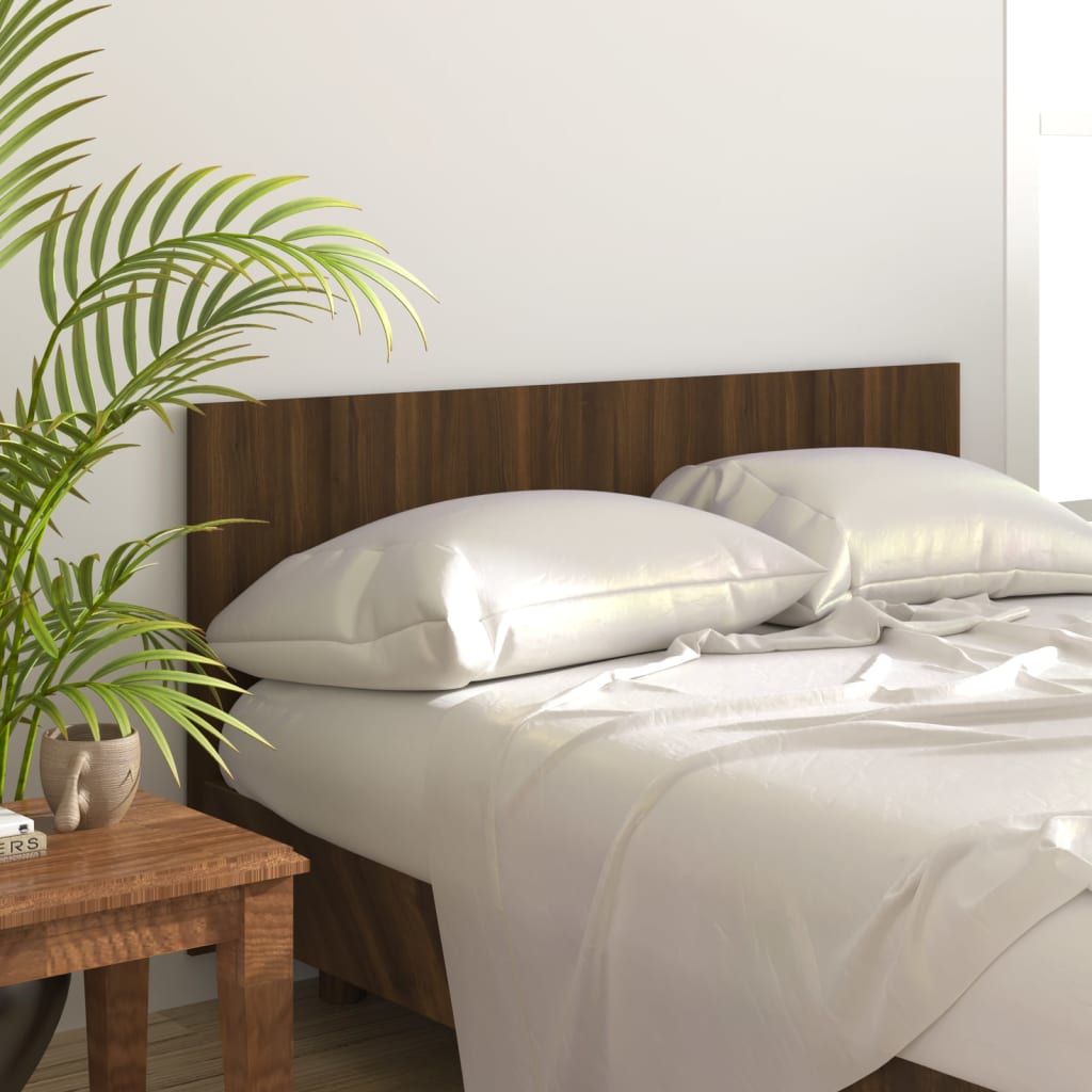 Bed Headboard Brown Oak 160 cm Engineered Wood