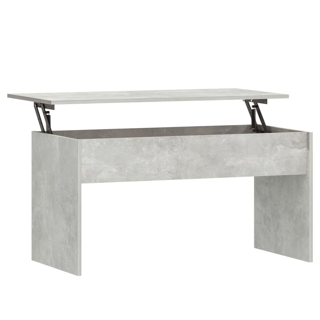 Coffee Table Concrete Grey 102x50.5x52.5 cm Engineered Wood