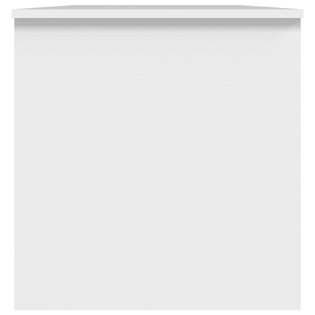 Coffee Table White 102x50x52.5 cm Engineered Wood