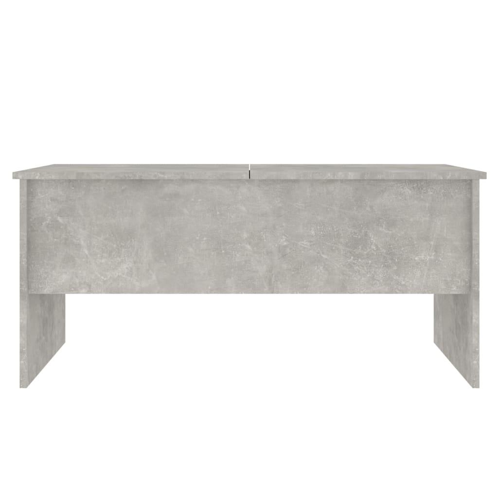 Coffee Table Concrete Grey 102x50.5x46.5 cm Engineered Wood