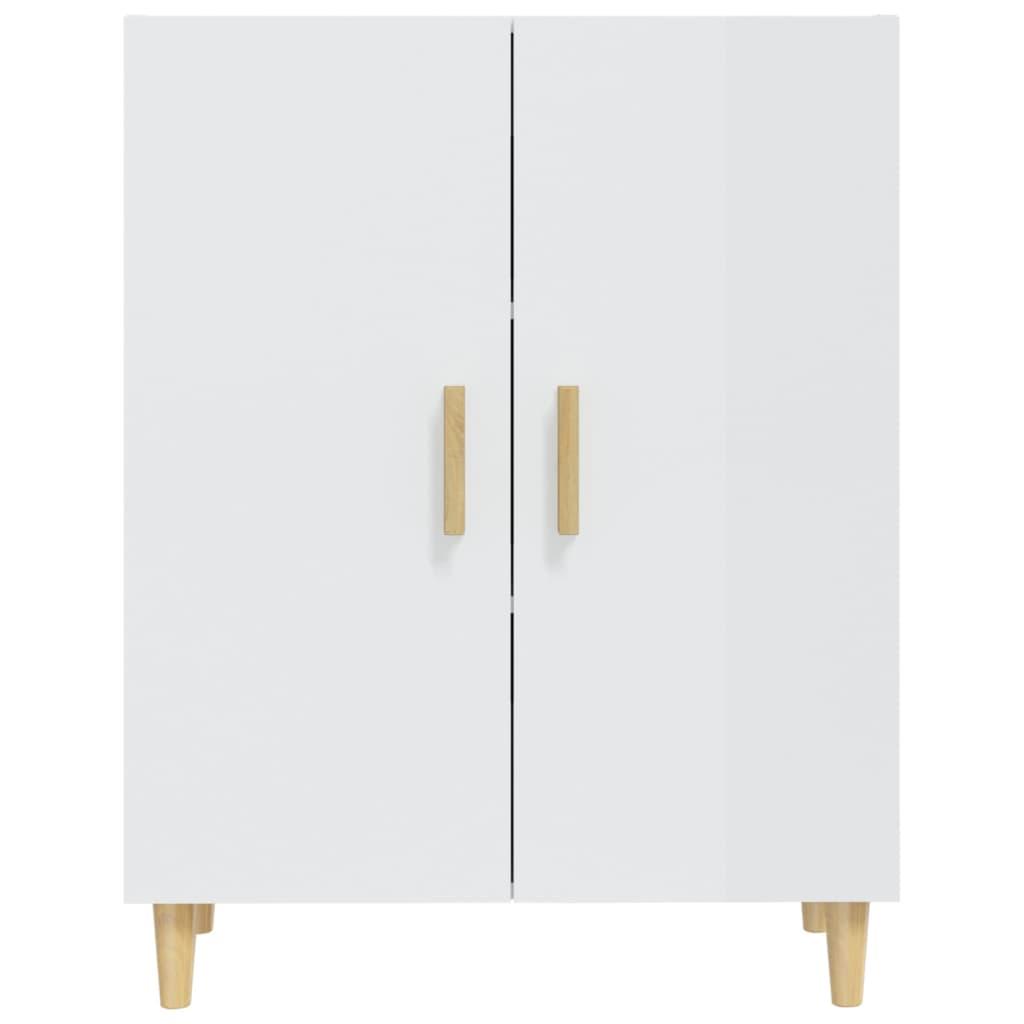 Sideboard High Gloss White 70x34x90 cm Engineered Wood
