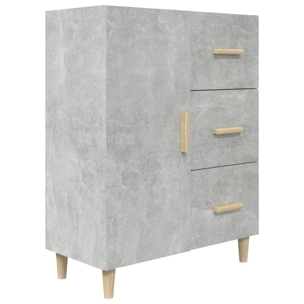 Sideboard Concrete Grey 69.5x34x90 cm Engineered Wood