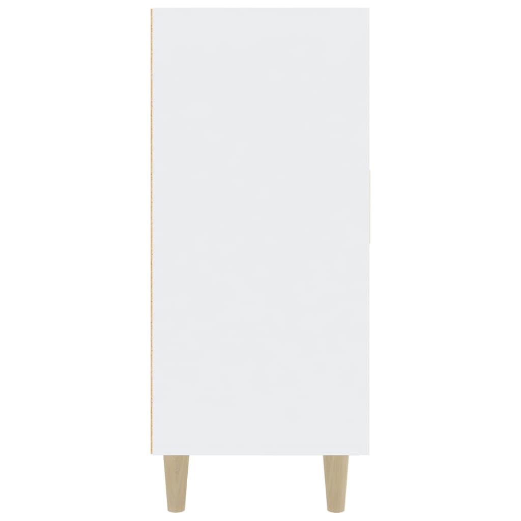 Sideboard White 90x34x80 cm Engineered Wood
