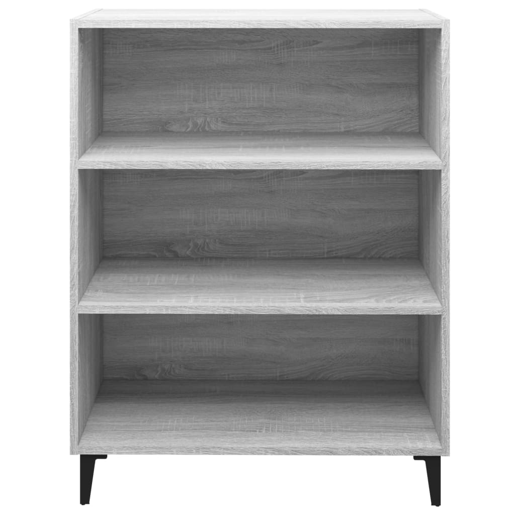 Sideboard Grey Sonoma 69.5x32.5x90 cm Engineered Wood