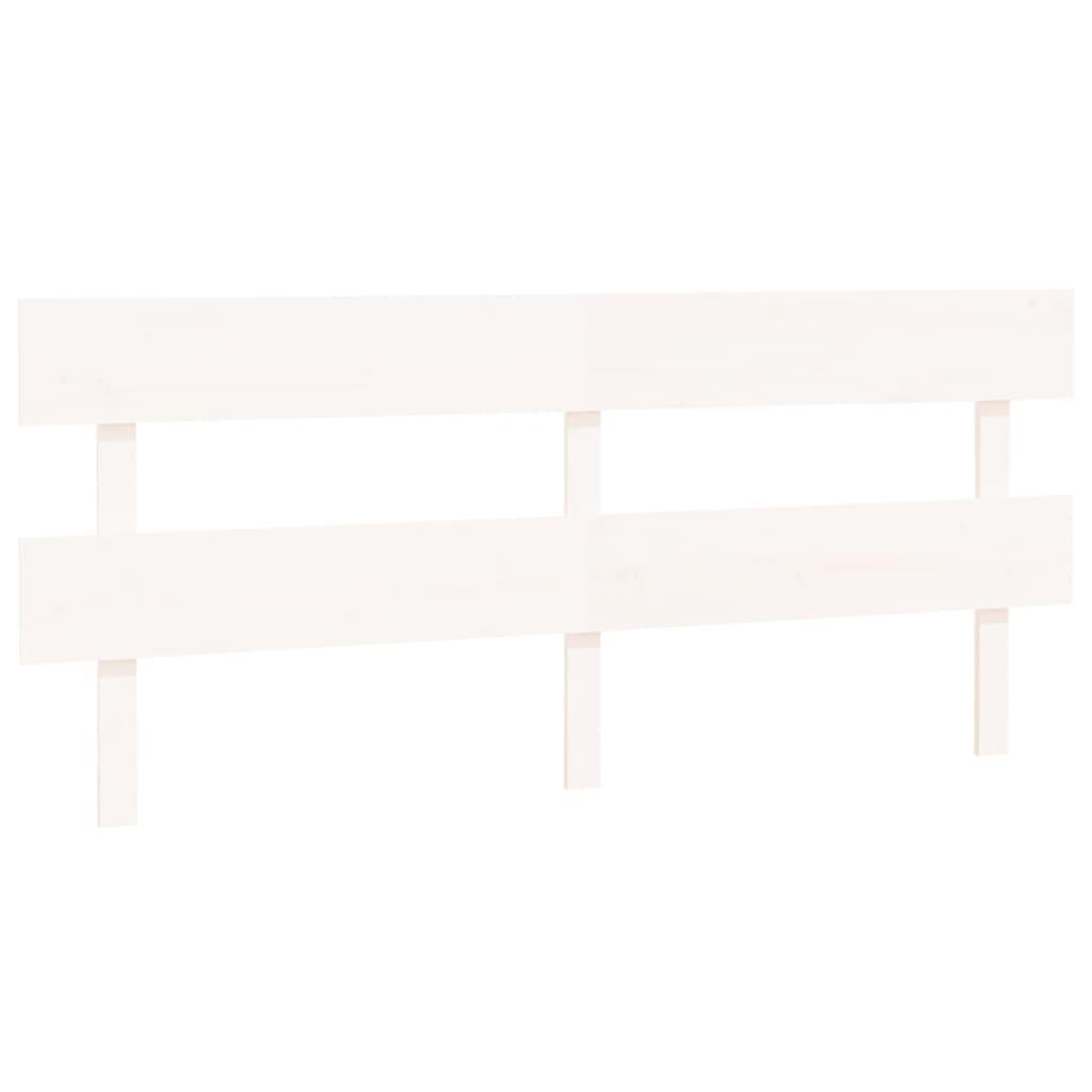 Bed Headboard White 184 cm Solid Wood Pine
