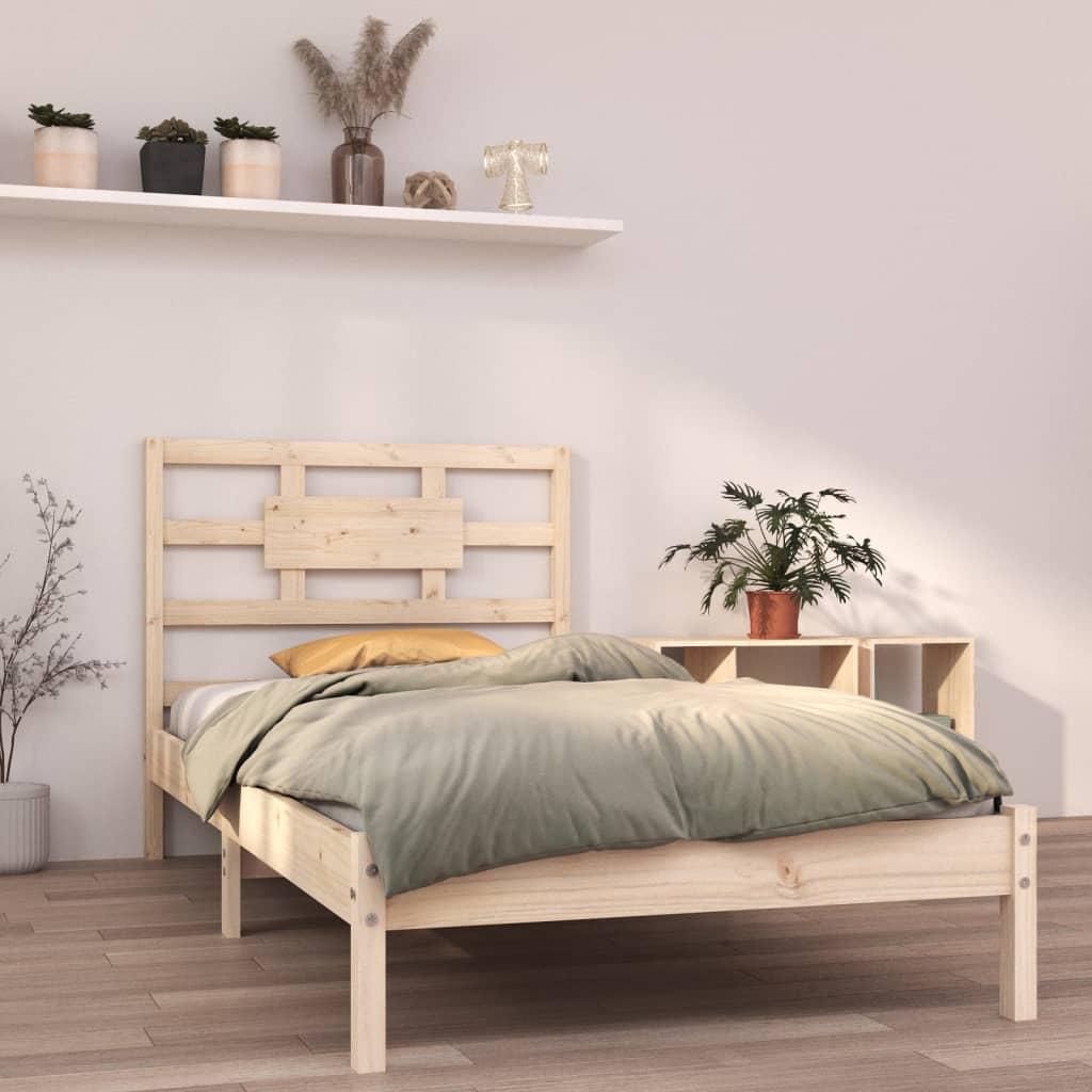 Bed Frame Solid Wood 90x190 cm 3FT Single