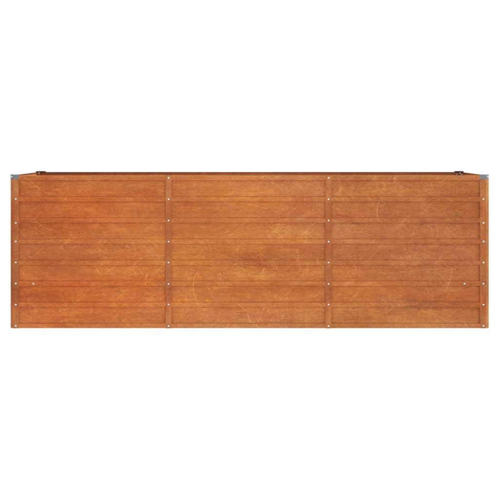 Garden Raised Bed Rusty 240x80x77 cm Corten Steel