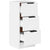 Sideboards 2 pcs White 30x30x70 cm Engineered Wood