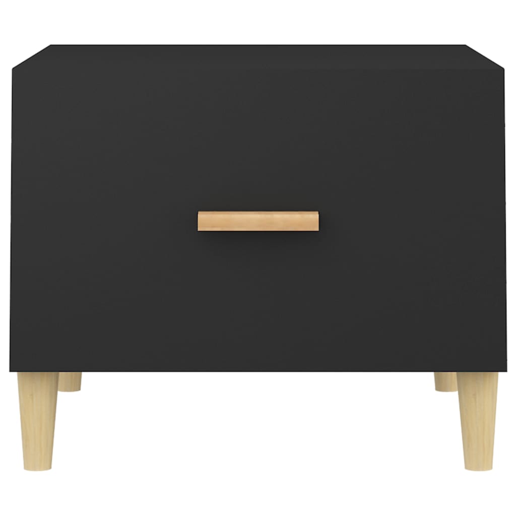 Coffee Tables 2 pcs Black 50x50x40 cm Engineered Wood