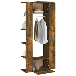 Hallway Cabinets 2 pcs Smoked Oak Engineered Wood