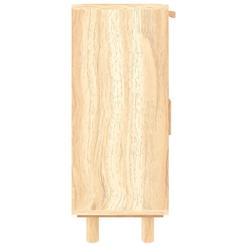 Sideboard Brown 60x30x75 cm Solid Wood Pine and Natural Rattan