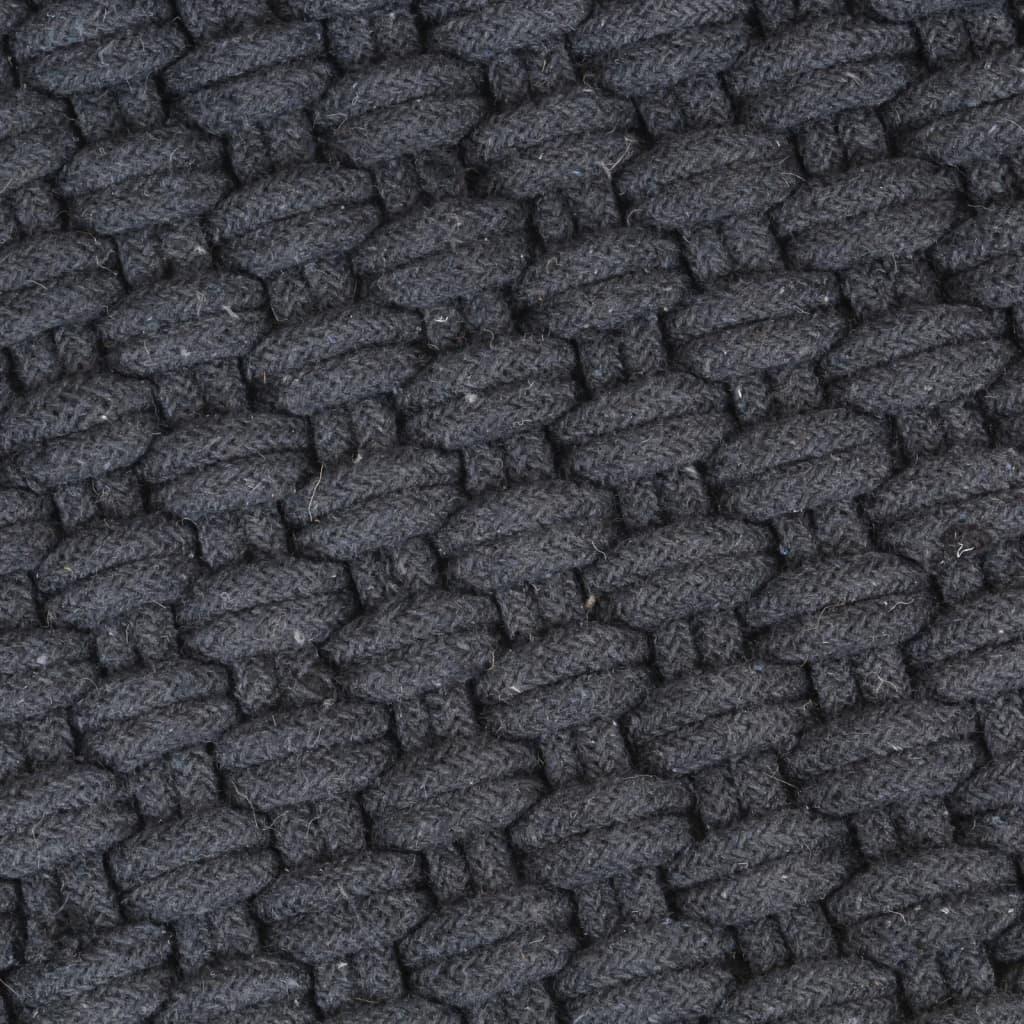 Rug Rectangular Anthracite 160x230 cm Cotton